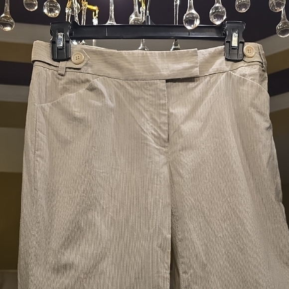 ANTONIO MELANI Cream and Gray Flare Pants - Picture 4 of 14